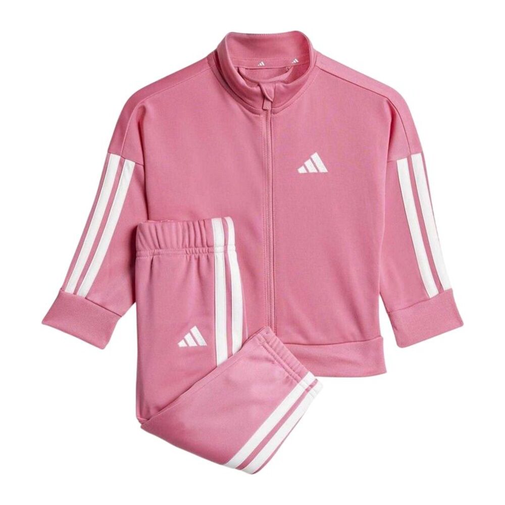 Adidas Baby 3 Stripes Tracksuit Set / Pink/White